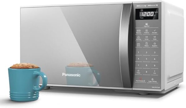 panasonic micro ondas 21l branco espelhado 127v nn st27lwru